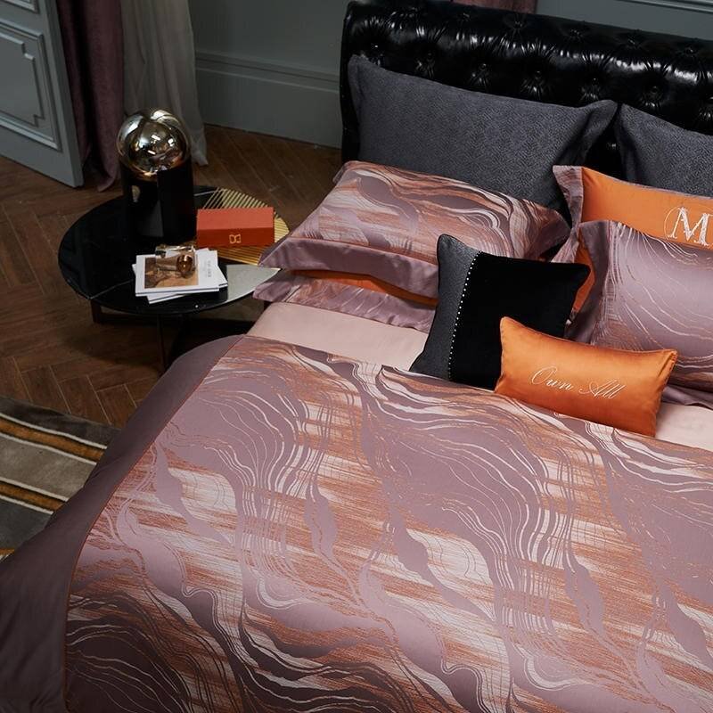 1200TC Gradient Geometry Modern Abstract Art Luxury Premium High End Duvet Cover Bedding Set