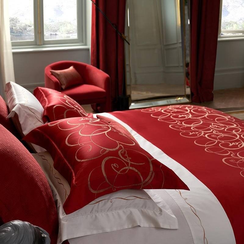 1200TC Gradient Geometry Modern Abstract Art Luxury Premium High End Duvet Cover Bedding Set