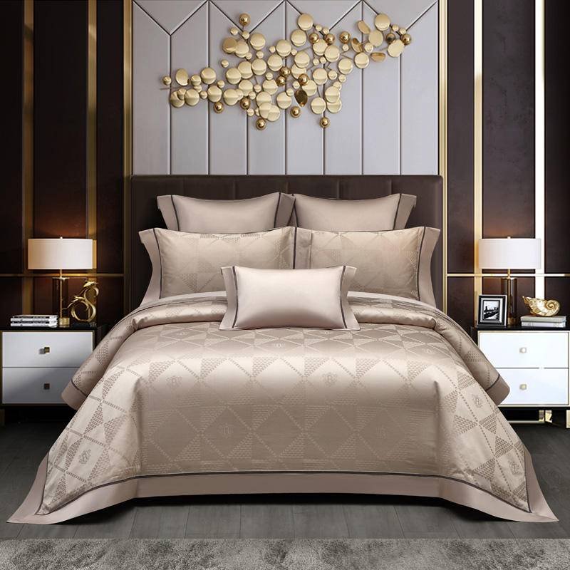 1000TC Egyptian Cotton Jacquard Premium Chic Luxury Bedding Set 4 