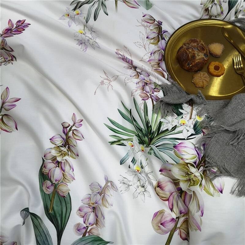 Egyptian Cotton Bright Flamingo Leaf King Queen Luxury Bedding Set 29 Colors 4/6 Pcs Egyptian Cotton Bright Flamingo Leaf King Queen Luxury Bedding Set 29 Colors 4/6 Pcs
