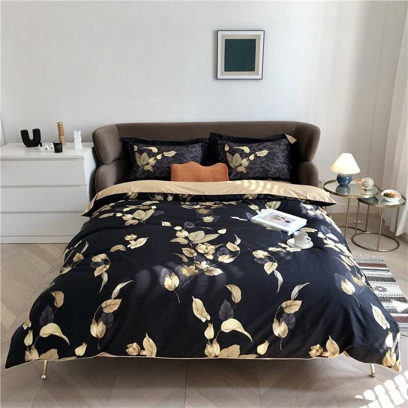 Egyptian Cotton Bright Flamingo Leaf King Queen Luxury Bedding Set 29 Colors 4/6 Pcs Egyptian Cotton Bright Flamingo Leaf King Queen Luxury Bedding Set 29 Colors 4/6 Pcs
