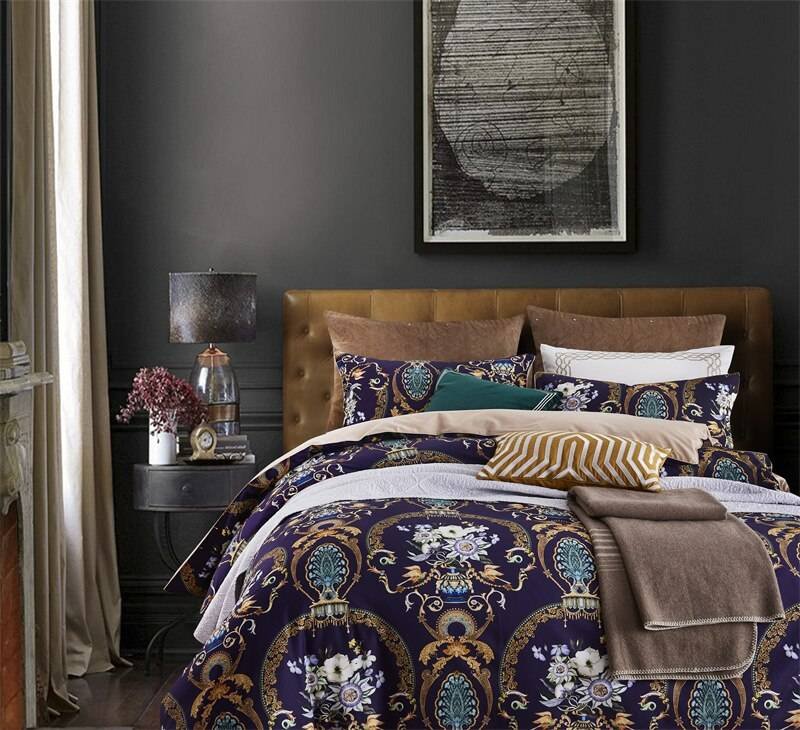 Egyptian Cotton Bright Flamingo Leaf King Queen Luxury Bedding Set 29 Colors 4/6 Pcs Egyptian Cotton Bright Flamingo Leaf King Queen Luxury Bedding Set 29 Colors 4/6 Pcs
