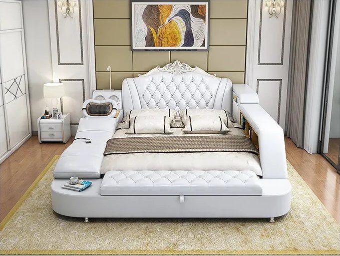 Luxury Multi-Functional Smart Massage Bed - Modern & Classic Styles Beds Furniture 